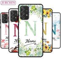 JURCHEN เคสข้อความสั่งทำ,เคสมือถือ JURCHEN สำหรับ Samsung Galaxy S20 S21 FE S9 S8บวก S7 S6ขอบเคสบาง S10E พิมพ์ลายแฟชัน