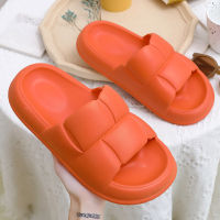 2022 Summer Orange Slippers Solid Indoor Slippers EVA Home Slipper Thick Bottom Sole Non-slip Shoes Flip Flop