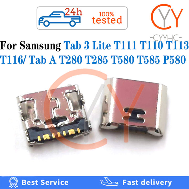 สำหรับซัมซุงกาแล็กซีแท็บ3-lite-t111-t110-t116-t113-แท็บ-t280-t285-t580-t585-p580เสียบไมโคร-usb-7ขาในที่เชื่อมต่อพอร์ตเครื่องบรรจุไฟชาร์จพินพอร์ตปลั๊กเสียบคอนเนคเตอร์