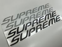 สติ๊กเกอร์แบบดั้งเดิม ISUZU คำว่า SUPREME งานตัดคอม 1 ชุด มี 2 ชิ้น มี 2 สีดำ , บรอนซ์ sticker ติดรถ แต่งรถ