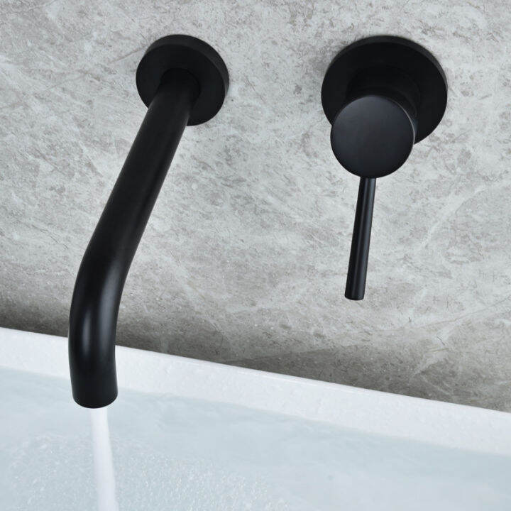 matte-black-basin-faucet-bath-basin-mixer-bathroom-vessel-washbasin-taps-hot-and-cold-water-concealed-wall-mounted-mixer-tap