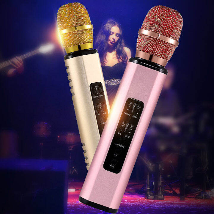 Tik Tok 2 IN 1 Mic Wireless Karaoke + Bluetooth Speaker Microphone Hifi