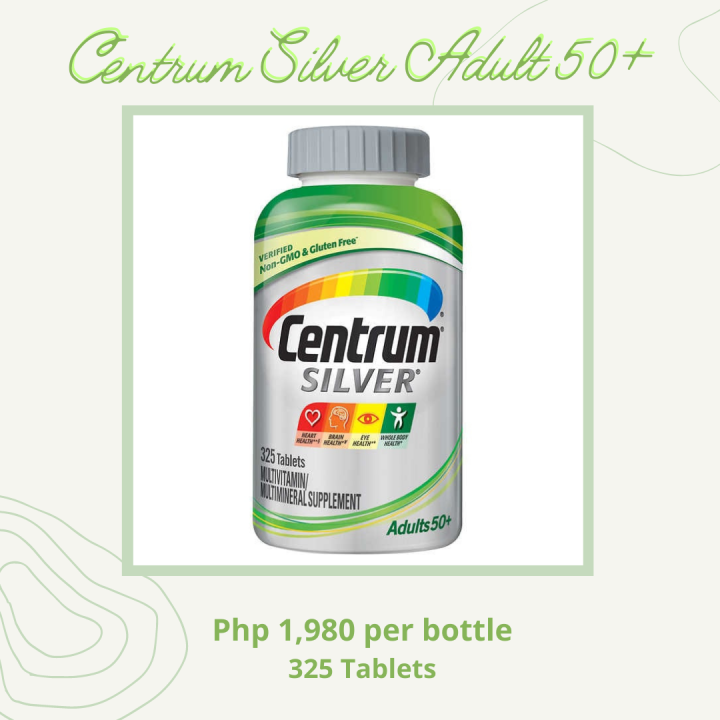 Centrum Silver Adults 50+ Multivitamin, 325 Tablets (EXP DATE JAN 2022