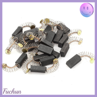 [Fuchun] แปรงคาร์บอนสำหรับมอเตอร์ไฟฟ้าทั่วไป10ชิ้น6x10x1 7มม.