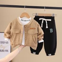 [COD] shipping boys spring and autumn suit 2022 new baby boy foreign style two-piece set 01-3-5 years old infants children