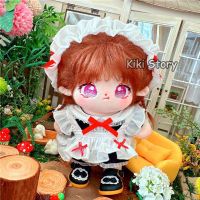 Genuine  20CM Doll Clothes Halloween Outfit  Black Maid Lolita Dress Plush Toys Accessories K-Pop (G)I-DLE TWICE Sana AKB48 IZONE Fans Gifts