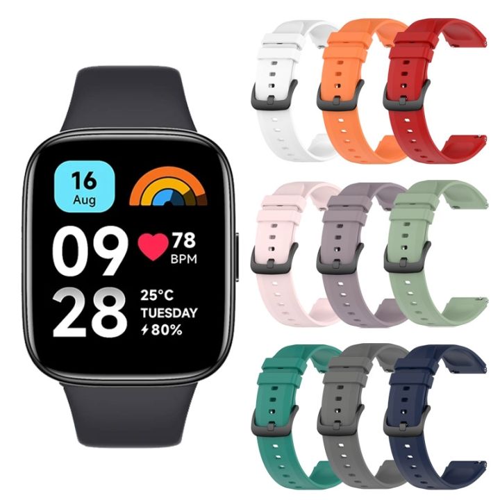 Cheap Watch Strap For Xiaomi Redmi Watch 3 Active/Lite Strap Replacement  Silicone Strap For Xiaomi Redmi Watch 3 Strap Correa Bracelet