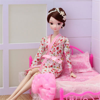 ruyifang ตุ๊กตา handmade เสื้อผ้าดอกไม้พิมพ์ชุดนอนสำหรับอุปกรณ์ตุ๊กตา