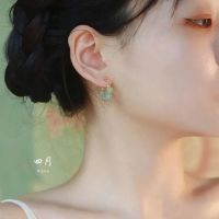 "Qingqing Zijin" Gentle temperament Ear clip No ear hole Female mosquito coil Ancient style Earrings Chinese style Earrings Earstuds T2HT