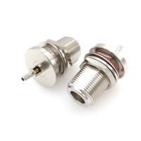 N Female Jack Pin Bulkhead Crimp For RG316 LMR100 RG174 RF Coaxial Connector