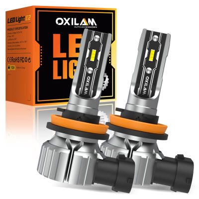 OXILAM 2X 16000LM CSP H8 H9 H11 H16JP 9005 HB3 9006 HB4 LED ไฟหน้าหมอกหลอดไฟ LED หมอกโคมไฟสีขาวรถขับรถ DRL 12V-dliqnzmdjasfg