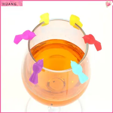 Silicone Marine Animals Wine Glass Marker- Creative Drinking Cup Identifier