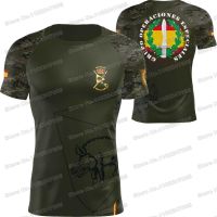 2023 Spain Army GOE II T Shirt Spanish Military Outdoor Tech Shirts MTB Clothing Men Training Tops Fitness Jersey Running Hiking