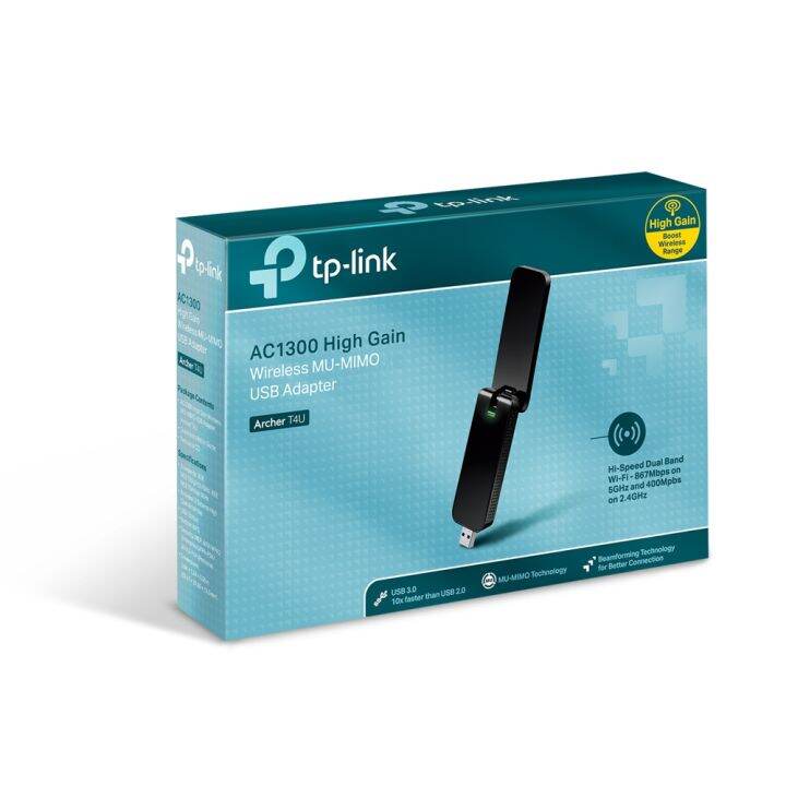 tp-link-archer-t4u-ac1300-dual-band-wireless-usb-adapter-ของแท้-ประกันศูนย์-lifetime-warranty