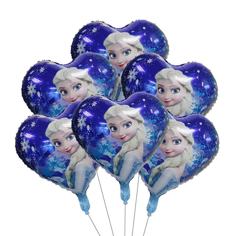 6Pcs Frozen 18Inch Foil Balloons Princess Anna Elsa Olaf Helium Globos  Wedding Baby Shower Girl'S Birthday Diy Party Decorations | Lazada