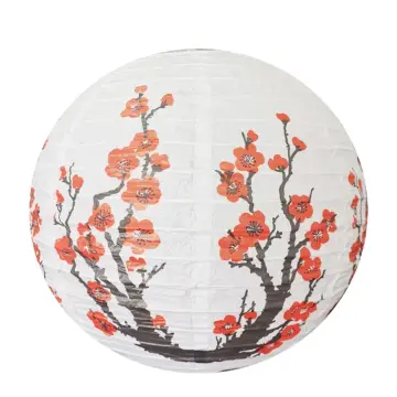 Lamp Shade Paper Lantern Light Party Chinese Tree Blossom Round Oriental  Decor