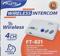 อินเตอร์คอมไร้สายwireless intercom fujitel 4ch รุ่น ft-821