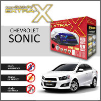 ผ้าคลุมรถ ส่งฟรี CHEVROLET SONICตรงรุ่น กล่อง EXTRA-X ผ้า HI-PVC อย่างดีหนาพิเศษ ป้องกันแดด ป้องกันฝน ป้องกันฝุ่น