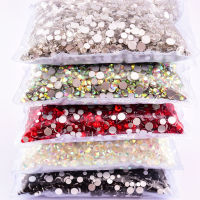 14400pcs Big Package Bulk Wholesale ss3-ss20 Non Hot Fix Rhinestones Flat Back Crystal Strass Glitters Stone For Nail B4061