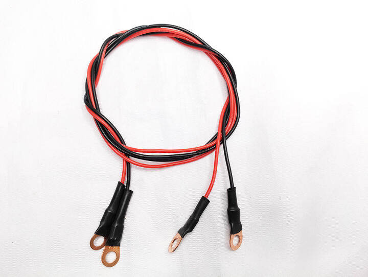 BATTERY CABLE CONNECTION, SILICON WIRE 22AWG and 10A BATTERY LUGS