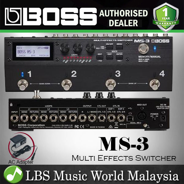 Boss MS-3 Multi Effects Switcher Pedal Processor Stompbox for