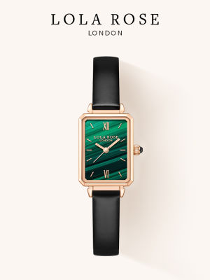 นาฬิกาแฟชั่นคลาสสิกแฟชั่นหน้าปัดทรงสี่เหลี่ยมหรูหราพร้อมไฟสีเขียวรุ่นใหม่สำหรับสตรี