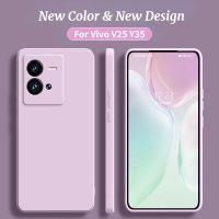 V25 5Gตรงรุ่น(พร้อมส่งในไทย)เคสTPU​นิ่ม​สีพาสเทลคลุมกล้องVivo Y02/Y35/Vivo V25 5G/V25Pro 5G