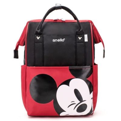 2023 Original◇☍⊕ Disney mickey Japans lotte backpack large capacity to run away from home travel package waterproof backpack student school bag