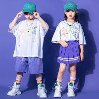 [COD] 61 childrens street dance bboy girl foreign style short-sleeved elementary school sports meeting performance summer graduation