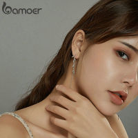 bamoer 925 Sterling SilverShiny Wheat Ears Stud Earrings for Girl Enamel Asymmetry Hypoallergenic Ear Stud for girl women BSE447