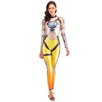 Halloween costumes 3D Printing Overwatches Lady D VA Tracer Costume for Women Cosplay OW dva Tracer Zentai Spandex Dva Bodysuit