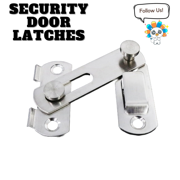 Ms Security Door Latches Flip Latch Stainless Steel for Door and Window ...