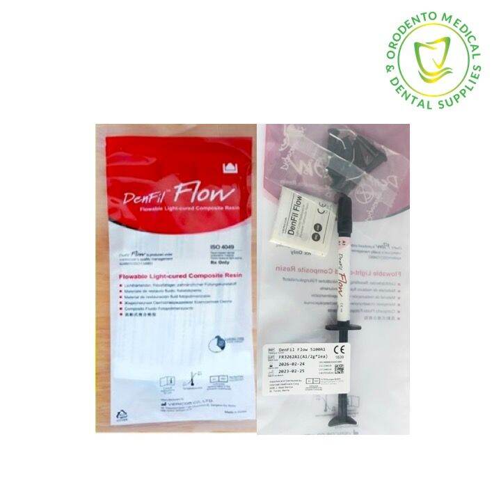 Denfil Flowable Light Cure Composite Resin 2 Grams Shade A1 Lazada PH