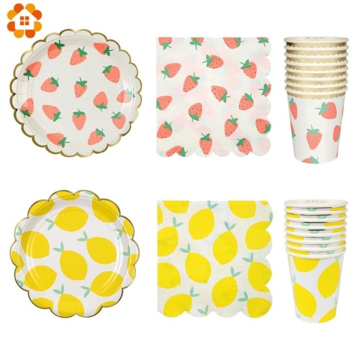 cw-1set-fruits-theme-disposable-tableware-banner-balloons-pool-wedding-birthday-decoration-supplies