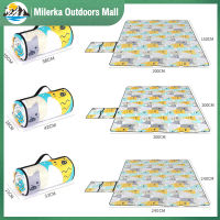 Milerka Outdoors Mall】ผ้าห่มกลางแจ้งกันแสงทรายขนาดใหญ่เสื่อปิกนิกอัลตราโซนิกใช้งานได้หลากหลายผ้าห่มชายหาดพับได้สำหรับแคมป์ปิ้งเสื่อปิกนิกหญ้า