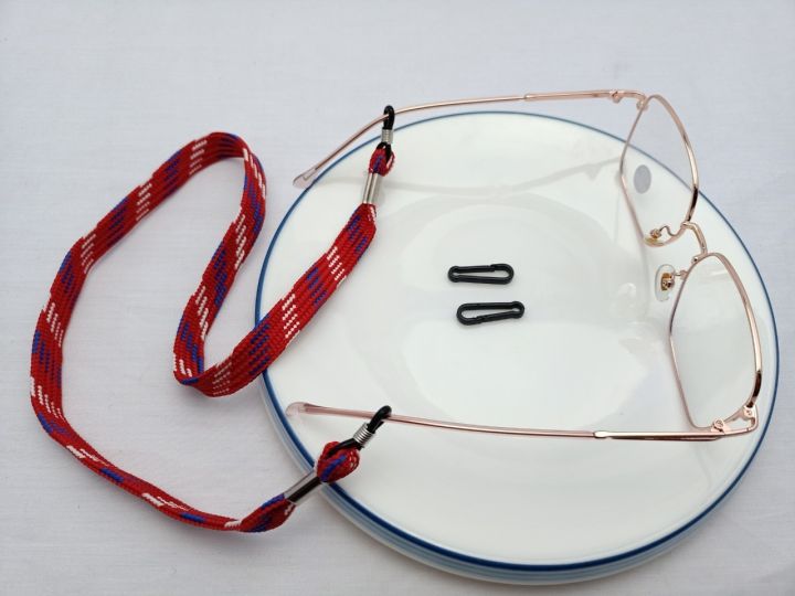 สายคล้องแว่น สายคล้องแมส 2อย่างใน1 เชือกแว่นแบบผ้าไม่ยืด อุปกรณ์แว่นตา CD020