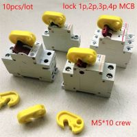 【YF】 10pcs/lot multi pole MCB lockout master 1P 2P 3P 4P breaker