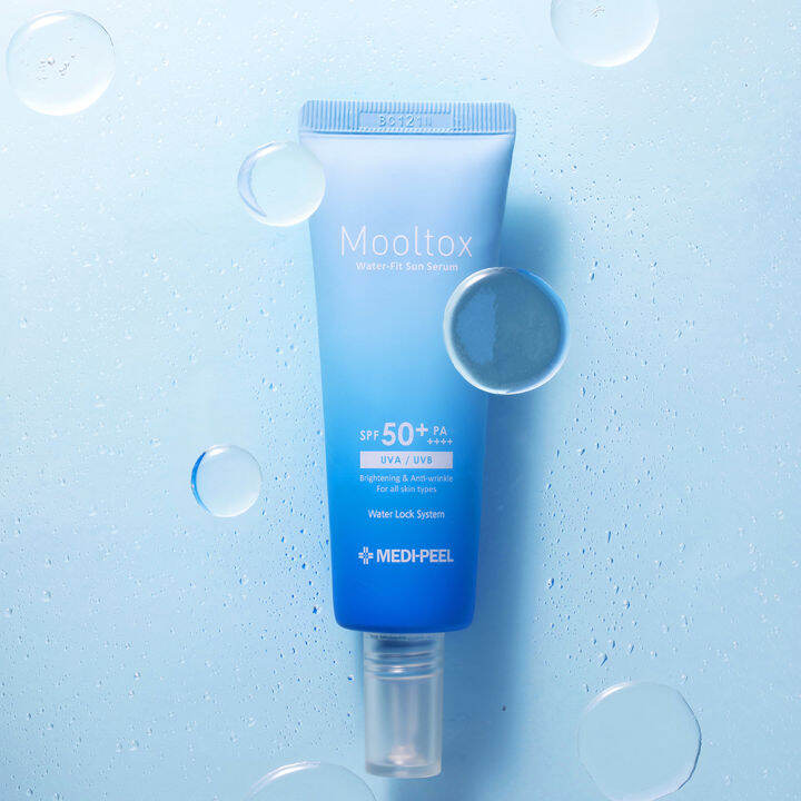 现货 🇰🇷｜ Medipeel Aqua Mooltox Water Fit Sun Serum Spf50 Pa 50ml 保湿防晒精华 Lazada