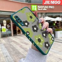 JIUMOO เคสปลอกสำหรับ Samsung A30s A50s A50ลายดอกไม้จิตรกรรมภาพการ์ตูนบางดีไซน์ใหม่ขอบสี่เหลี่ยมด้านข้างกันกระแทกมีน้ำค้างแข็งโปร่งใสแข็งเคสมือถือปลอกซิลิโคนคลุมทั้งหมดเคสป้องกันกล้อง Softcase