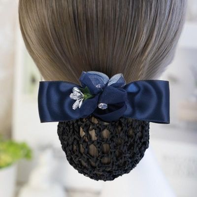 Korean version simple fashion bow professional head flower hotel nurse hair clip exquisite jewelry