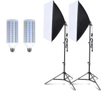 Photo Studio สตูดิโอถ่ายภาพ ไฟต่อเนื่อง ไฟสตูดิโอ 50x70 Softbox LED Lighting Kits for Photography