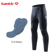 Santic Cycling Pants Men 4D Padding Breathable Fabric Reflective Bike