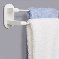 Towel Rack Holder White Tape Double Rod Storage Abs Washcloth Towel Hanger Bathroom Accessories No-punching From Xiaomi youpin
