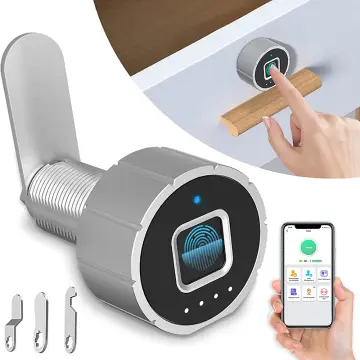  Bluetooth Fingerprint Drawer Lock APP Control Fingerprint Lock  Zinc Ally Digital Cabinet Locks 20 Fingerprints USB Rechargeable Keyless  Smart Lock for Cabinet Doors Drawers : Tools & Home Improvement