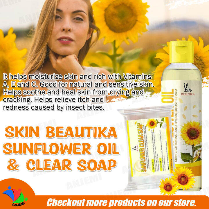Skin Beautika Sunflower Oil 100ml and Sunflower Clear Soap 100g