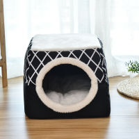 Space Capsule Cat Bed Soft Kennel Tent Bed Winter Warm Enclosed Villa Cat House Tent Pet Dog Comfortable Bed Cat Supplies