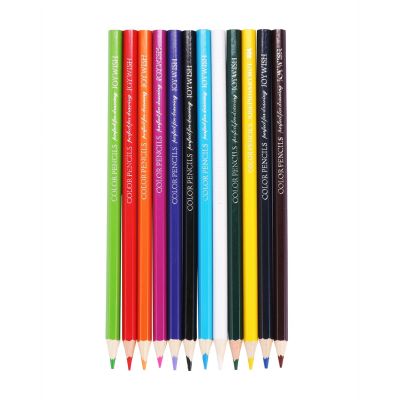 [ราคาถูก] 12ชิ้นดินสอสีเป็นมิตรกับสิ่งแวดล้อมมันสีตะกั่ววาดปากกา