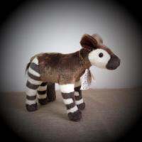 30Cm Okapia Johnstoni Okapi Figurine Okapi ของเล่นตุ๊กตาของเล่นและสัตว์สเตปป์