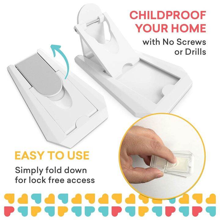 Sliding Glass Patio Door Lock Child Safety Lock for Windows, 2 Pack