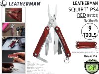 Leatherman Squirt PS4 RED-แดง No Sheath{831226}# Tools 9